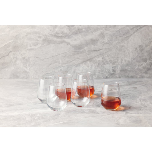 Stevens Stemless Glasses, Set of 6, 450ml