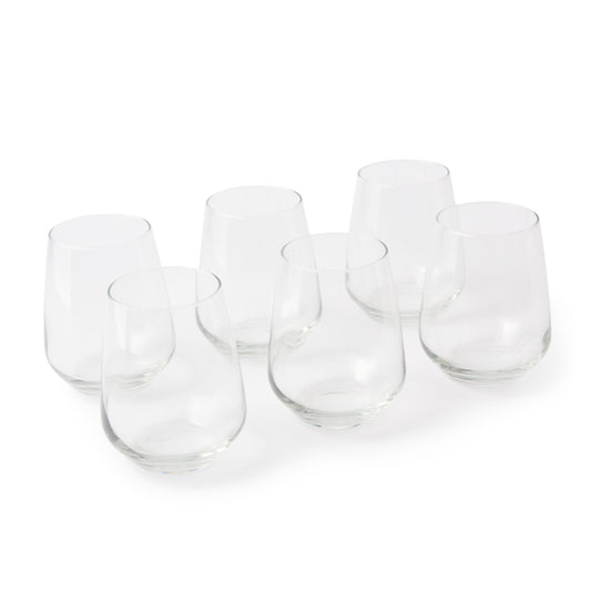 Stevens Stemless Glasses, Set of 6, 450ml